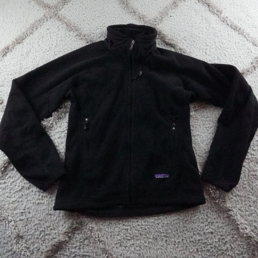 Patagonia Jacket womens XS black full zip Lightweight R4